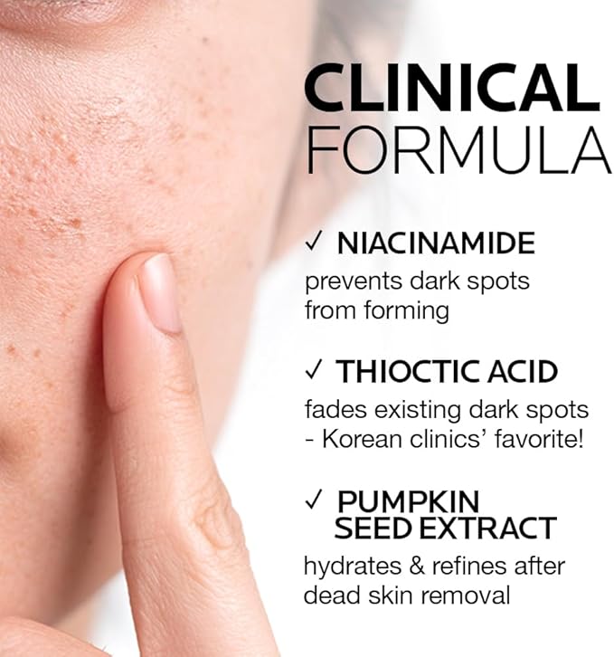 MIMUMIMU Dark Spot Remover Toner for Face | Korean Clinic Skincare - Thioctic Acid & Niacinamide 5% | Fades Melasma & Hyperpigmentation | Gentle Exfoliation w/Pumpkin Extract | Pack of 2