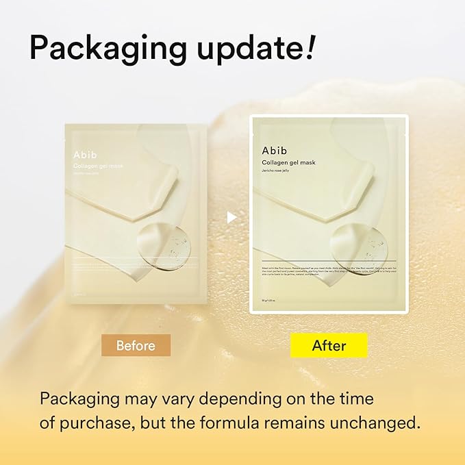 Abib Collagen Gel Mask Jericho Rose Jelly 4 Sheets (Nourishing) I Korean Vegan Collagen, Cooling Nourishing Hyaluronic Acid Hydrogel Face Mask Skin Care
