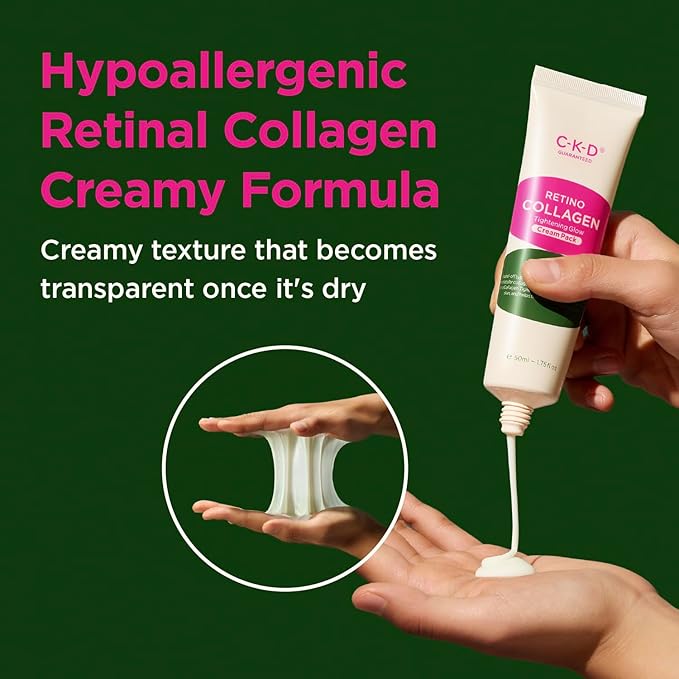 CKD Retino Collagen Creamy Face Mask - Peel-Off Wrapping Mask for Glowing Glass, Pore Tightening, Firming & Elasticity. Low-Molecular Collagen for Deep Absorption. Korean Skin Care. 2.7 fl oz