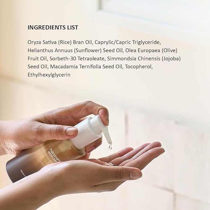 HARUHARU wonder Black Rice Moisture Cleansing Oil, 5.1 fl oz, Double Cleansing, Daily Makeup remover, Pore Oil Cleanser, Korean Skincare for sensitive, normal and Oily Skin