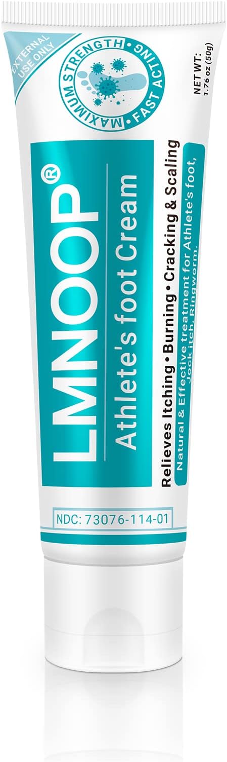 Athletes Foot Treatment Cream, Maximum Strength for Athlete's Foot (Tinea Pedis), Itching, Blister, Burning, Cracking, Scaling, Beriberi,Natural Herbs Antifungal Foot Cream