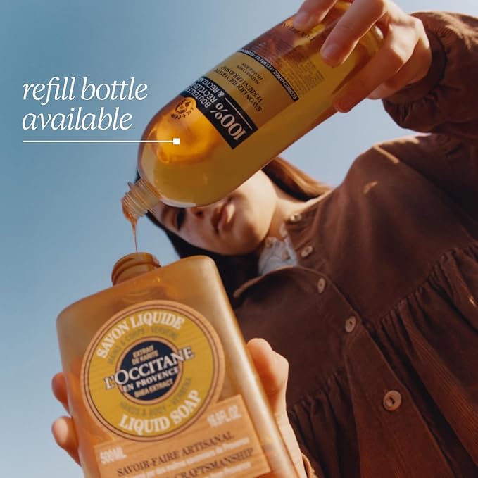 L'OCCITANE Shea Butter Liquid Hand Soap Enriched with Organic Verbena 16.90 fl oz