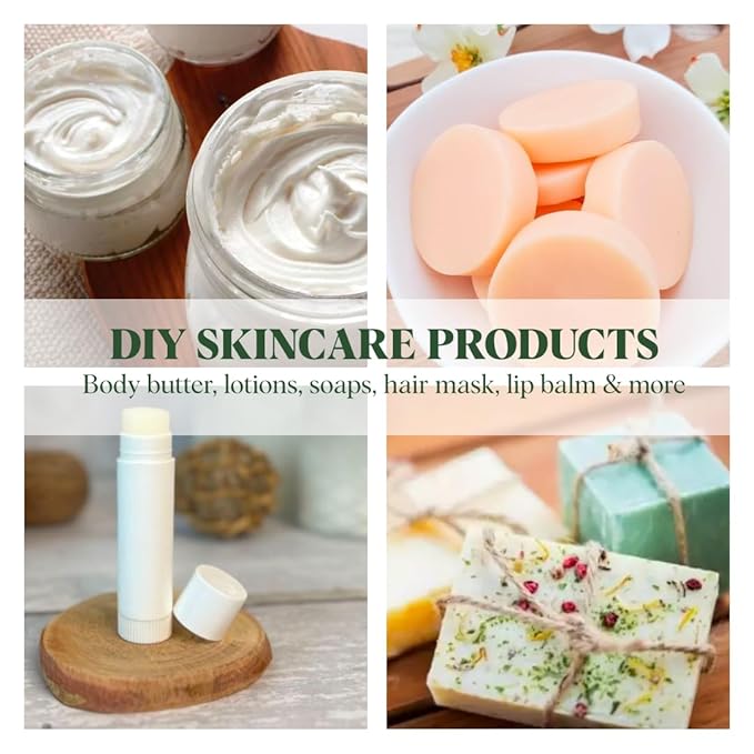 White Naturals Organic Cocoa Butter 8 oz,Unrefined, Raw, 100% Pure, Natural, Food Grade, Great for Hair and Skin, Use For DIY Recipes, Whipped Body Lotions, Soap Making, Creams, Shampoo, Lip Balm