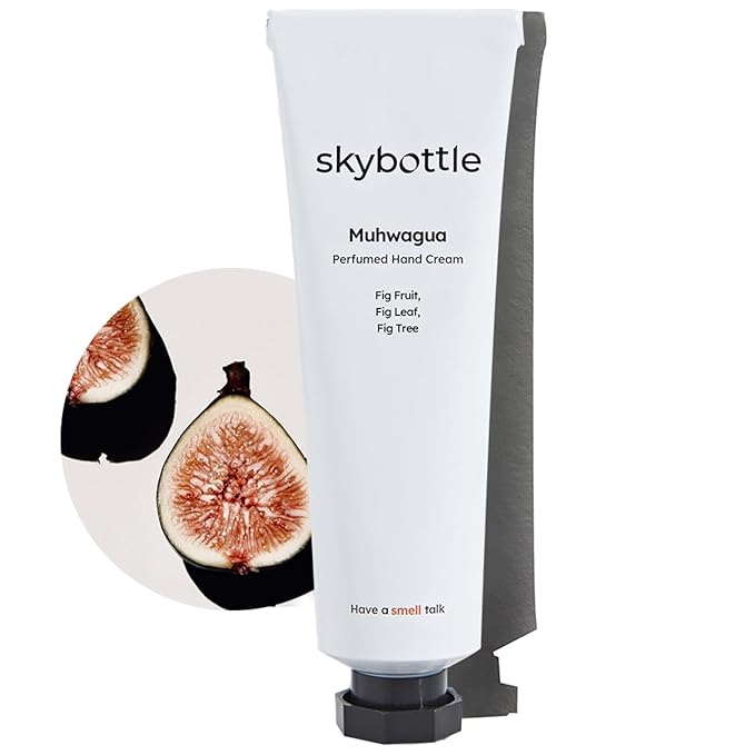 skybottle Hand Cream, Nourishes Very Dry Hands, Korean Hand Lotion, Hand Care for Women & Men, Perfumed with Fig Fruit Woody Scent with Shea Butter, 1.7 Fl. Oz