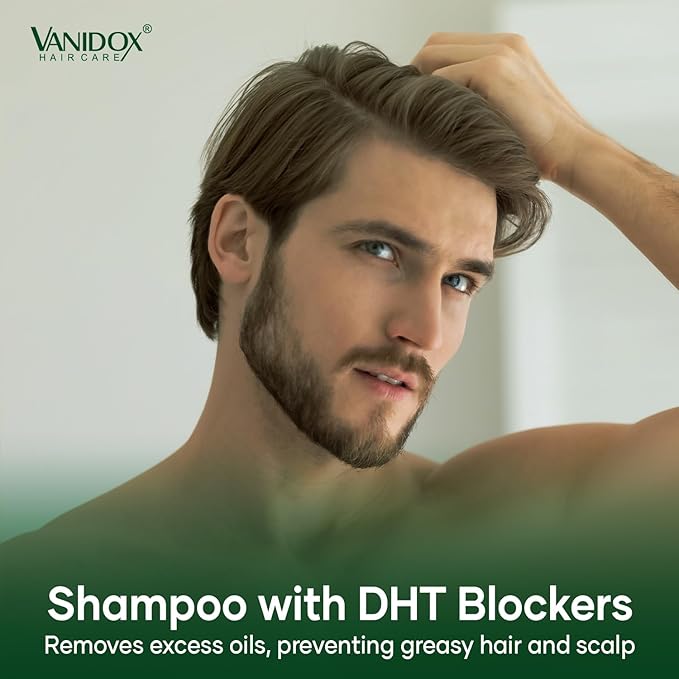 Carbonic Acid Shampoo for Men and Women with DHT Blockers - Made in USA - Stimulates Hair Growth, Scalp Exfoliator, Sulfate Free Shampoo with Biotin and Tea Tree Oil (16 Fl Oz)