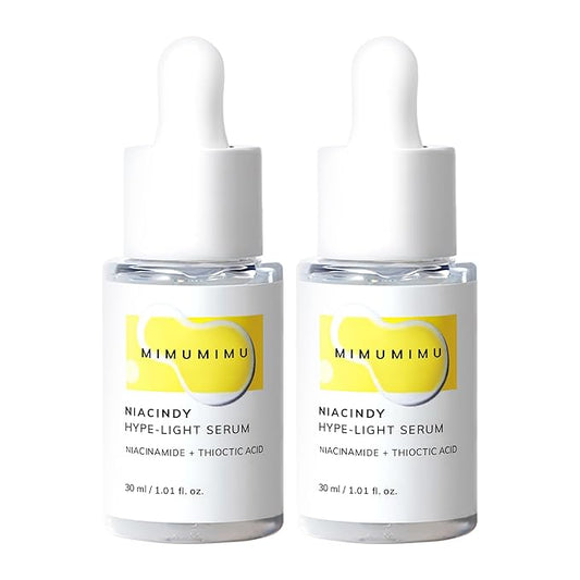 MIMUMIMU Dark Spot Remover Serum for Face | Korean Clinic Skincare - Thioctic Acid 0.01% & Niacinamide 5% | Spot Treatment for Melasma, Hyperpigmentation, Discoloration, Acne Scars | Pack of 2