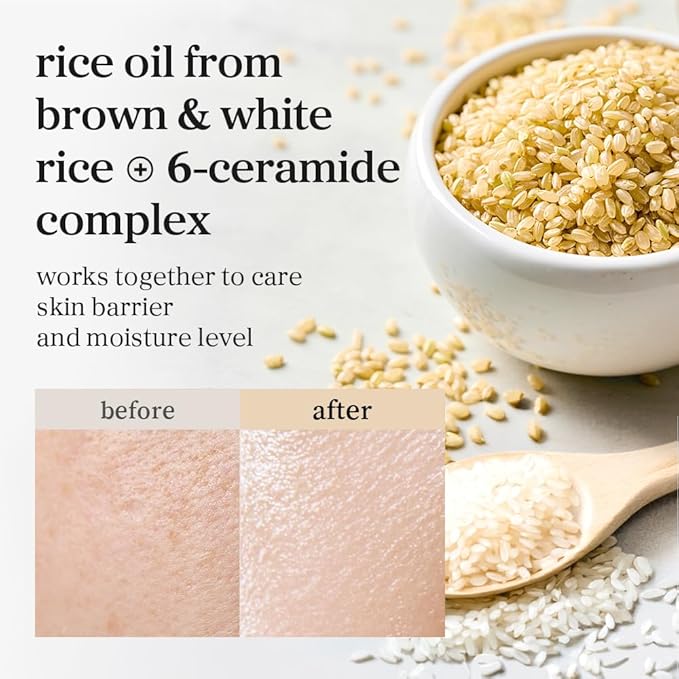 NOONI Facial Cleanser – Snow Aqua 0 Rice Ceramide Barrier Care Cleansing Oil | Makeup Remover, Face Wash, Face Oil Cleanser, Pore Care, Korean Skin Care, Vegan, 6.76 fl oz (200ml)