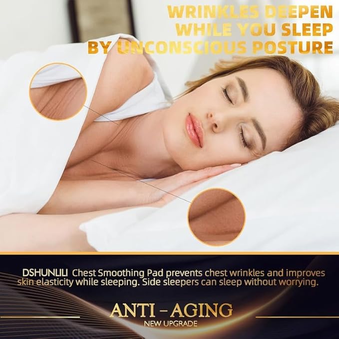 Chest Neck Wrinkle Patches -Silicone Patches for Wrinkles, Neck Mask Chest Patch for Decollete & Cleavage, Anti Ageing Wrinkle Remover, Reusable Overnight Wrinkles Treatment for Women,4 Pack