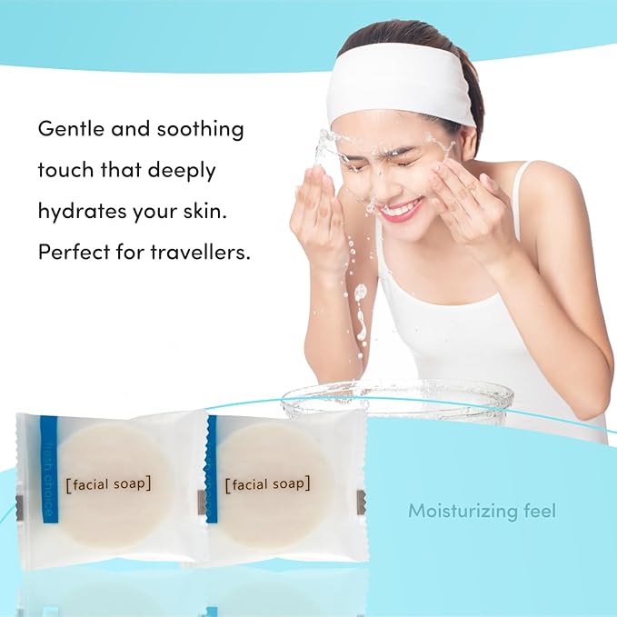 |0.85 OZ|50Pack| Bulk Hotel Soap|Individually Wrapped Travel Bars|Mini Trial size Toiletries| Motel Guest Bathroom Vacation Rentals Hospitality