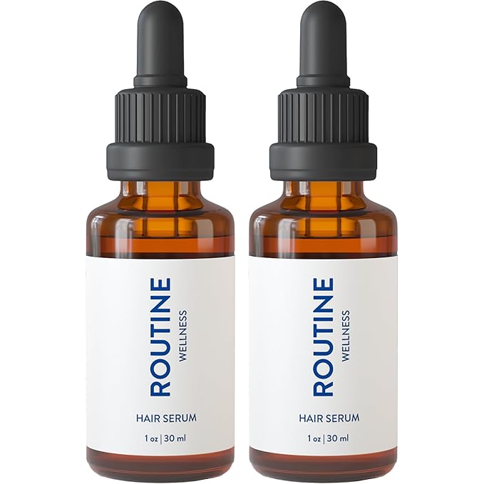 Routine Wellness Advanced Hair Serum - Nourishing Scalp Treatment for Enhanced Hair Support with Natural Oils, Ideal for Men & Women - 30ml (Pack of 2)