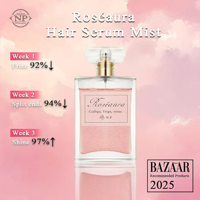 NP NATURES PHILOSOPHY Hair Perfume, Leave-in Hair Serum & Shine Spray for Women, Anti-Frizz Hair Care, Lightweight Leave-in Conditioner & Glossier Hair Perfume oils - 1.7 Fl oz