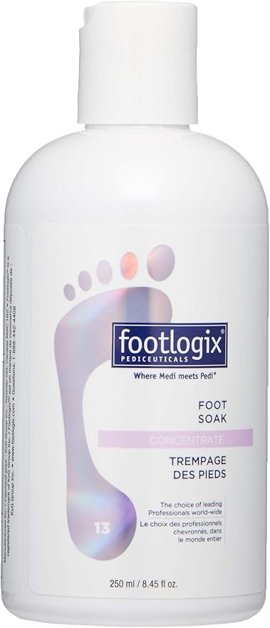 FOOTLOGIX Foot Soak Concentrate, 8.45 oz - Gentle Cleansing, Foot Bath Soak, Soften Dry Feet and Calluses