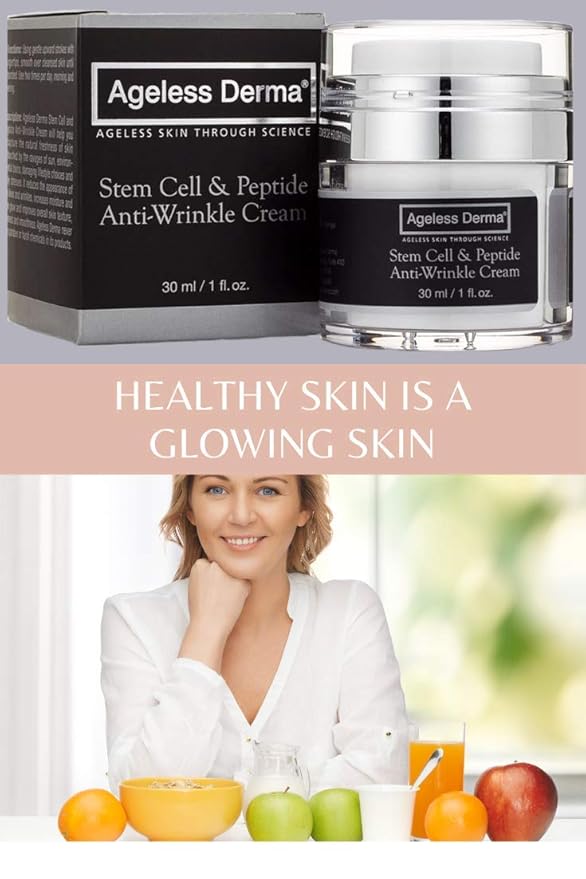 Stem Cell and Peptide Facial Anti Wrinkle Cream By Dr. Mostamand. This Anti Aging Face Moisturizer Restores Youthful Glow to Your Skin