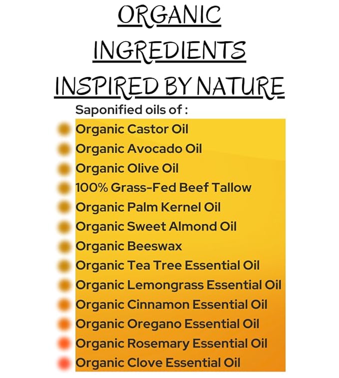 -Black Belt Defense- USA Made Bar Soap for All Combat Athletes & Sport Enthusiasts - Potent Odor Defense- Unique blend of 7 Organic Essential Oils – Grass-Fed Beef Tallow and Organic Oils, Beige