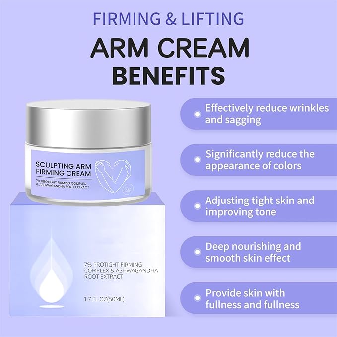 Arm Creams & Neck Cream for Tightening and Firming, Improve Loose Skin With Firming Complex & Ashwagandha Root Extract (2)