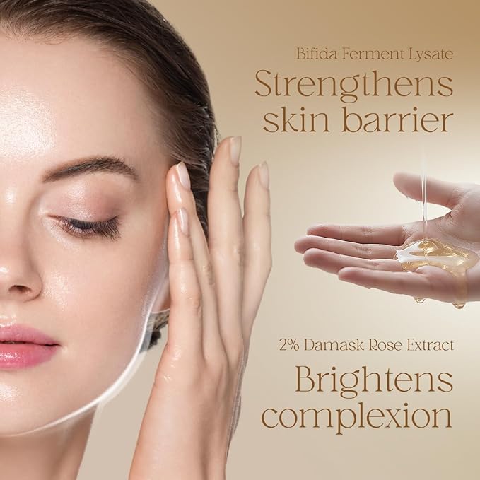 Decoder Liquid Gold Radiance Toner-Serum + 10 Masks | Hydrating Face Toner with Hyaluronic Acid, Rose Water & Centella – Alcohol-Free, 24K Gold Skincare for Sensitive Skin (13.19 Oz)