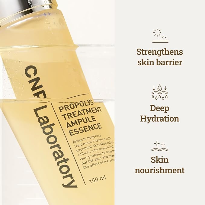 CNP Honey Glow Booster Toner (5.07 fl. oz) - Hydrating Honey Ceramide Toner with Propolis Extract & Hyaluronic Acid, Soothing, Nourishing, for Glass Skin, Gifts for Women, Korean Skin Care