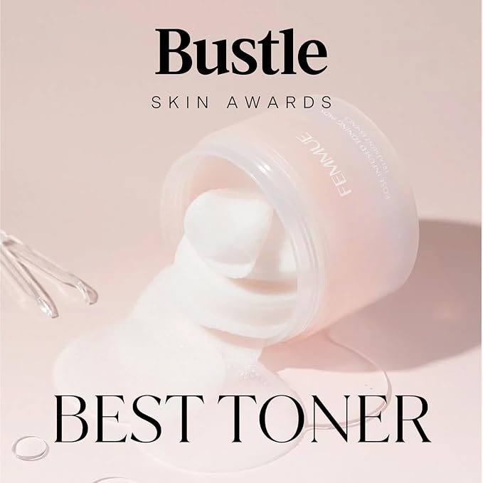 Rose Infused Face Toning Pads (60 Pack) | Daily Exfoliating Toner Cotton Rounds with Rose Water | Korean Skin Care