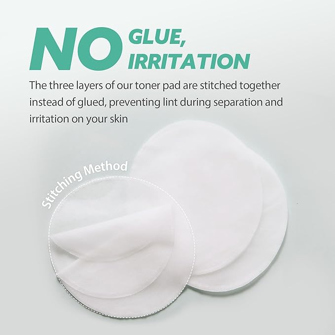 milktouch Green Hyaluron Toner Pads - Hydrating & Soothing Facial Pads w/Hyaluronic Acid & Centella Asiatica for Sensitive Skin, Pore Care, Daily Use, Calming, Moisturizing, Korean Skincare 60pcs