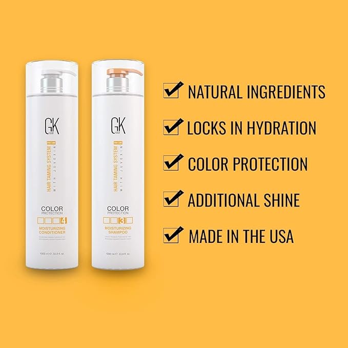 GK HAIR Global Keratin Moisturizing Shampoo and Conditioner Sets (MOIS-DUO-1000-S10)