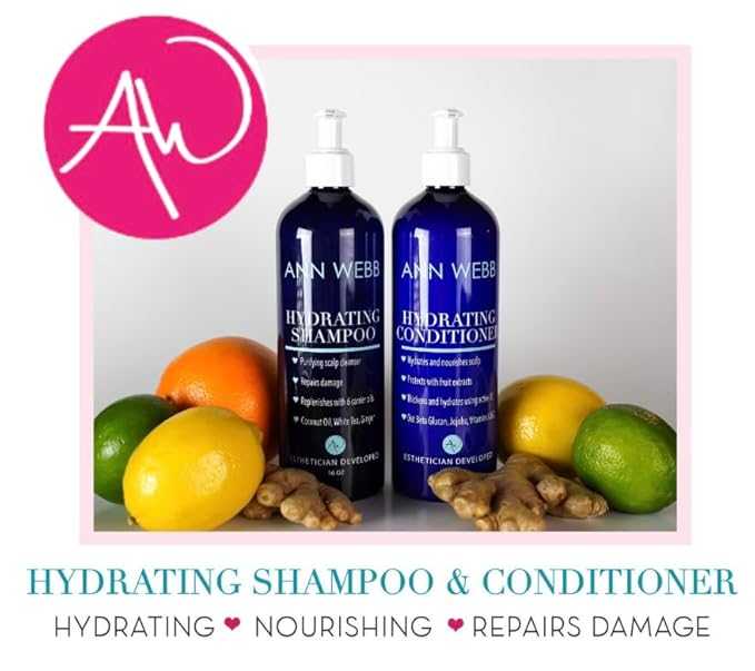 Hydrating Purifying Shampoo, Cleans, Moisturizes, Repairs- Purifying scalp cleanser. 6 Essential Oils, Coconut Oil, White tea & Ginger 16 oz