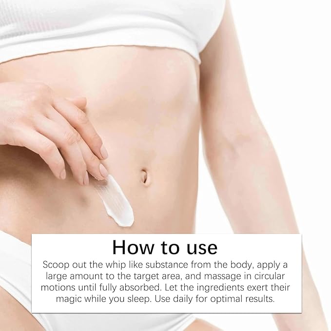 Overnight Toning Body Firming Cream, Body Firming Cream Cellulite Remover for Legs and Body,Smooth & Tight Skin, Help Reduce Fine Lines & Wrinkles for All Skin Types