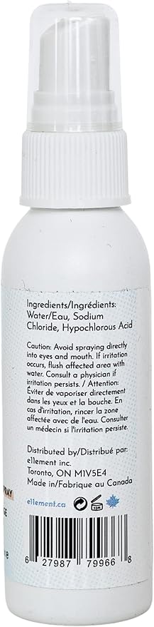e11ement - Hypochlorous Acid Face and Skin Spray - HOCL- Safe for use on Acne Prone Skin - Eczema - Dry Scalp - Post Procedure -Toner - Eye Lash Cleanser - Face and Hand Cleanser (Small 2 oz.)