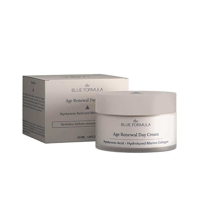 Hyaluronic Acid Youth Renewal Day Cream | Anti-Aging Moisturizer for Wrinkles and Fine Lines | Hydrating, Firming, and Smoothing Skin Care Treatment | Hydrolyzed Collagen 1.7 Fl Oz