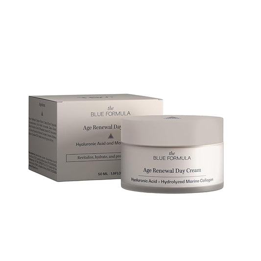 Hyaluronic Acid Youth Renewal Day Cream | Anti-Aging Moisturizer for Wrinkles and Fine Lines | Hydrating, Firming, and Smoothing Skin Care Treatment | Hydrolyzed Collagen 1.7 Fl Oz