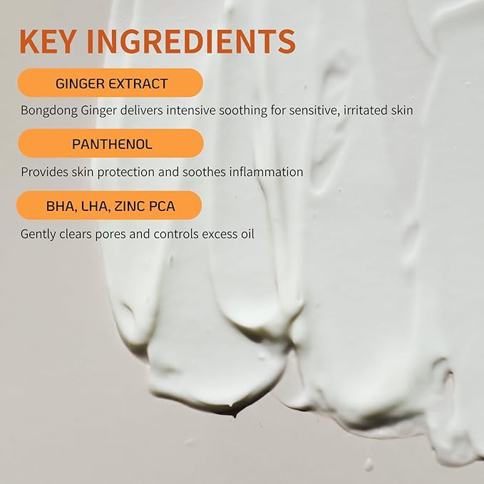 [BONAJOUR] Ginger Aqua Relief Cream, Gentle Exfoliation and Soothing