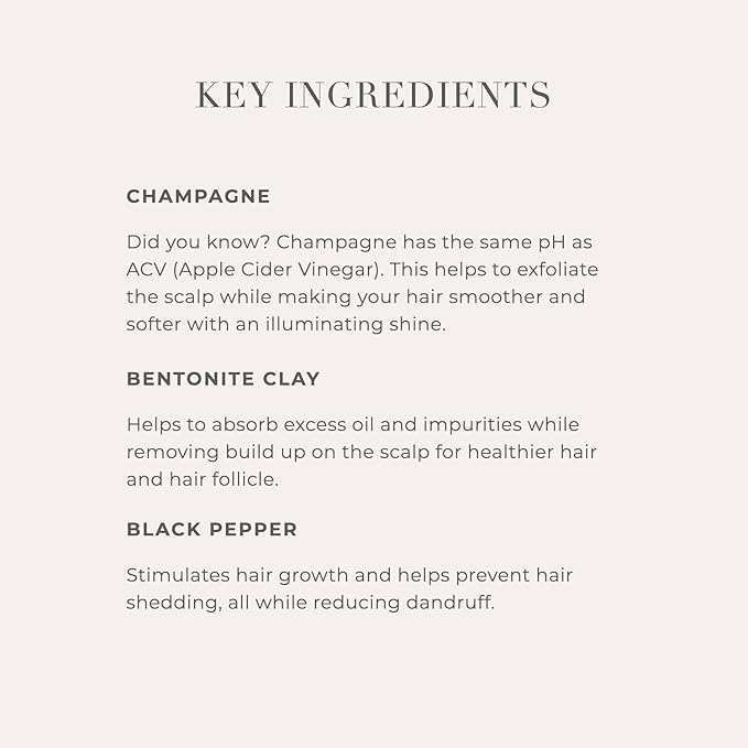 Goldie Locks Clarifying Shampoo - Sulfate-Free Deep Cleansing Detox for Scalp and Hair - Removes Buildup and Excess Oil - Safe for Extensions & Color-Treated Hair - Protein-Free - 8.45 fl oz