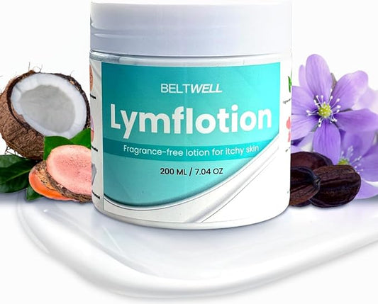Beltwell® Fragrance-Free Anti-Itch Lotion for Swollen Legs, Dry & Sensitive Skin Relief – Non-Greasy Moisturizer for Itchy Skin, Lymphedema, Diabetes, Eczema, Cracked Feet & Arms – 200ml