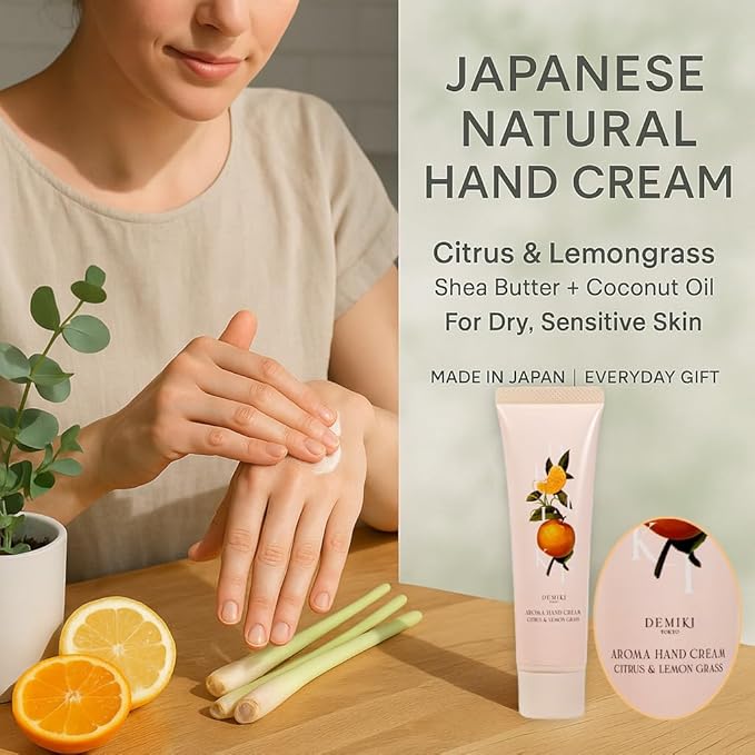 Shea Butter Hand Cream for Dry Cracked Hands, Birthday Gifts for Women,Bridesmaid Gifts,Nurse Gifts,Teacher Appreciation Gifts,Japanese Fragrance Hand Lotion Moisturizer Travel Size1.7fl.ozx4