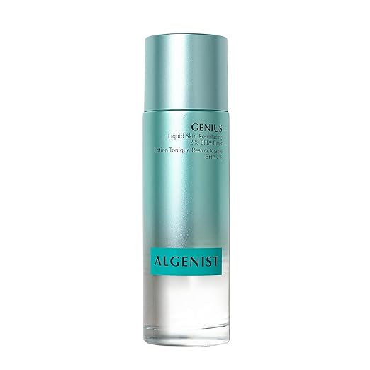Algenist GENIUS Liquid Skin Resurfacing 2% BHA Toner - Facial Exfoliator for Fine Lines and Wrinkles - Collagen for Skin & Pore Refining Toner (100ml)