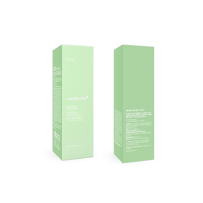 Medicube Exosome Cica Toner | Daily Soothing Toner With Exosome Cica, Heartleaf, Tea Tree, 12 Kinds of Cica | Low Irritation, Sebum care Korean Skin Care, for Stressed Skin (210ml / 7.10 fl.oz.)