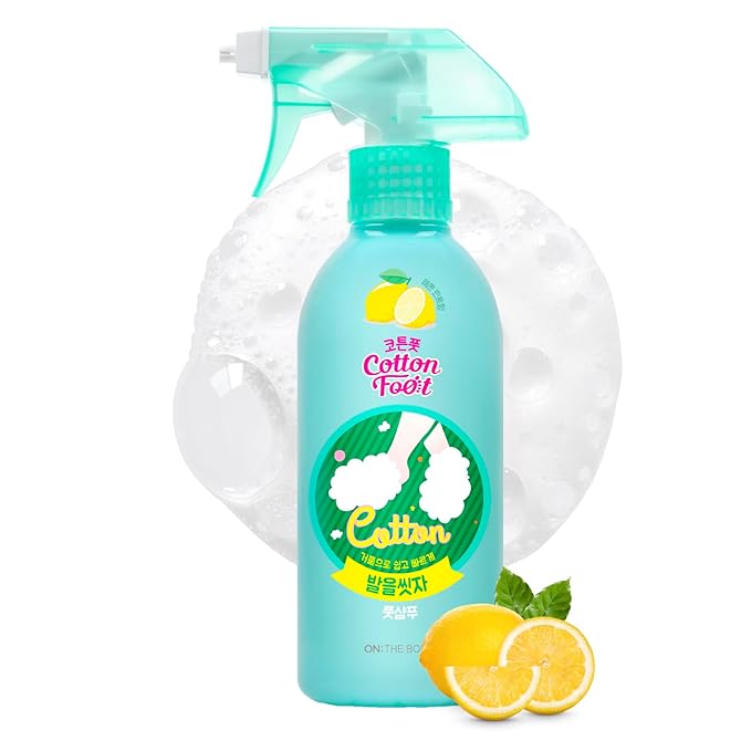 Cotton Foot - Foot Shampoo Soap (Lemon, 13fl oz) - Refreshing Cleanse Spray, Deodorizing Foot Care Wash. Foaming Wash, Easy to Use