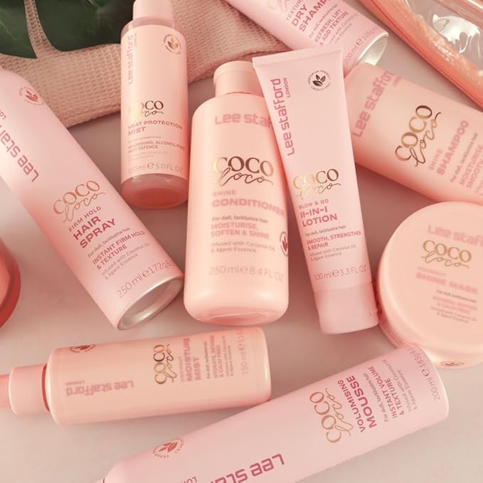 Lee Stafford Leave In Detangler Spray | Coco Loco Collection - Leave-In Conditioning Treatment Mist for Maximum Moisture, Hydrated, Detangles and Calms Frizz, Coconut Scented, 5.2 Fl Oz