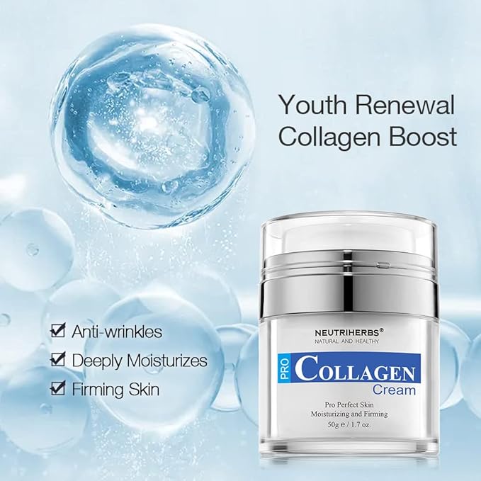 Neutriherbs Face Cream Collagen Facial Moisturizer, Reduce Black Spots and Blemishes,Persistent Moisturizing Reduce Fine Lines 1.7OZ