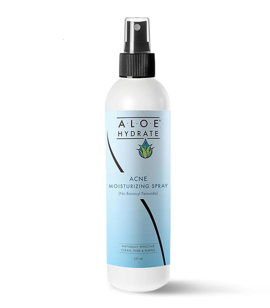 Acne Moisturizing Face Spray. Anti-Acne Face Mist of Aloe vera with Salicylic Acid, Retinol, Zinc, Niacinamide & Ceramide. Clean Hydrating Treatment for Breakouts & Sensitive Skin. Won't Clog Pores.