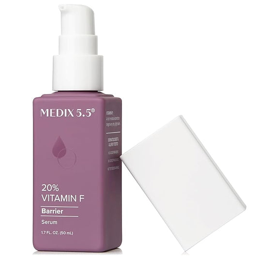 MEDIX Body & Face Moisturizer 20% Vitamin F Oil Hydrating Body Booster & Face Serum | Concentrated Vitamin F + Vitamin E Oil Super Serum For Skin Barrier | Crepey Skin Treatment, 1.7 Fl Oz