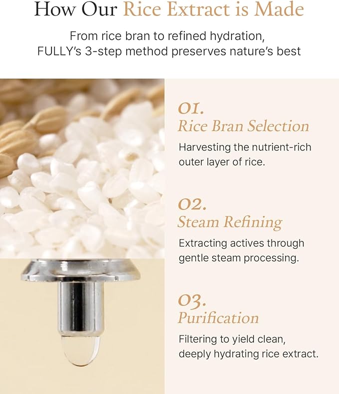 FULLY Rice Ceramide Essence Toner – Milky Korean Toner for Glass Skin, Hydrating Rice Water & Ceramide Formula for Moisture Barrier, Dewy Glow, Fragrance-Free, Vegan & Dermatologist Tested, 8.45 fl.oz