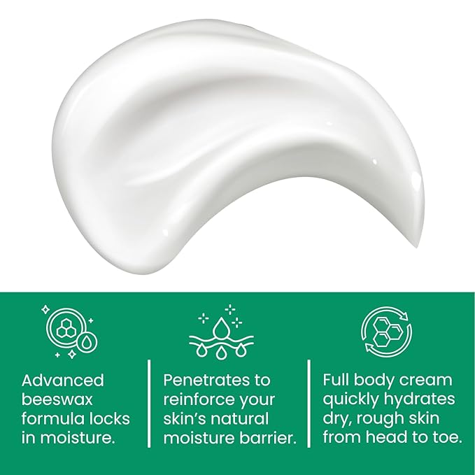 Cutemol Emollient Moisturizing Cream - Serious Moisturizer Lotion Balm for Recovering Dry, Damaged Skin - Hydration for Cracked Hands and Feet, Eczema, Psoriasis, and Raw Skin (8 oz)