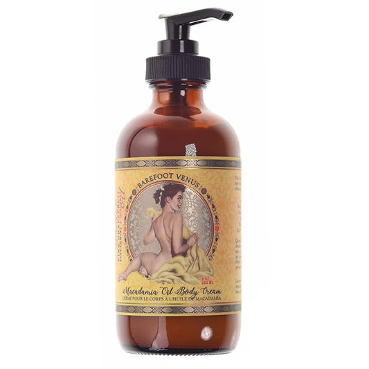 Barefoot Venus Macadamia Nut Oil and Almond Oil Body Cream 225 ML / 8 Oz (Mustard Bath)