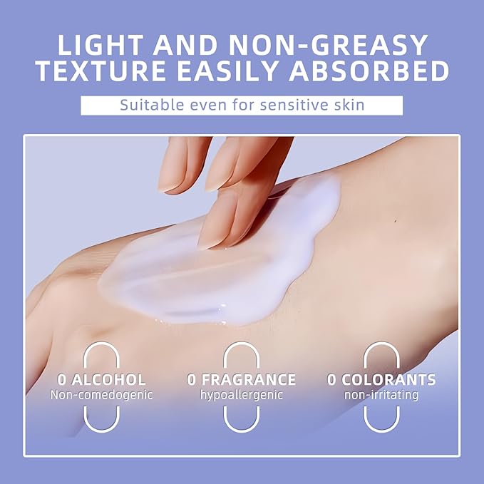 Dewy Skin Cream Face Moisturizer Water Cream for Women with Purple Rice & Hyaluronic Acid - Rich Face Cream to Hydrate, Plump and Protect Dry and Combo Skin 50ml/1.7 fl oz