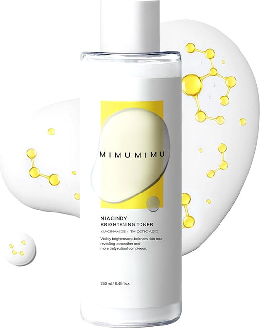 MIMUMIMU Dark Spot Remover Toner for Face | Korean Clinic Skincare - Thioctic Acid & Niacinamide 5% | Fades Melasma & Hyperpigmentation | Gentle Exfoliation w/Pumpkin Extract | 250ml / 8.45 Fl Oz