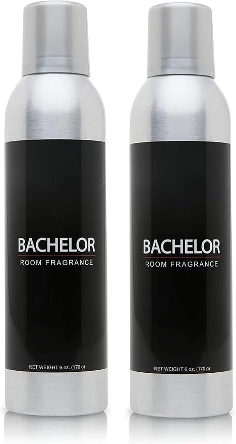 Room Fragrance Air Freshener Spray Concentrated Bathroom, Kitchen, Car, or Office Deodorizer, U.S.- Made by AP Fragrance. Sandalwood scented (2x Bachelor)