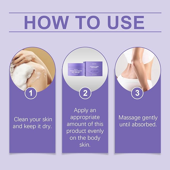 Get Dreamy Overnight Toning Whip – Radiant Skin Tightening & Firming Cream for Body, Butt & Belly Anti-Cellulite, Loose Skin & Wrinkle Reduction Hydrating Night Cream for Youthful