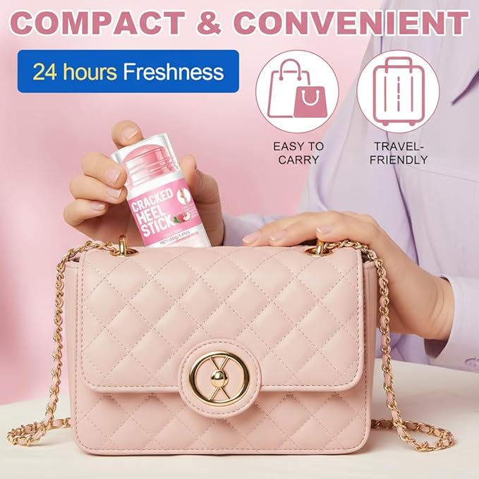 60% Urea Cream plus 2% Salicylic Acid - Upgraded Urea Foot Hand Cream Stick for Repairing Restore Balm, Cracked Hands Elbows Feet Knees, Moisturizes and Hydrates the Dry & Dead Skin, Peach Scent