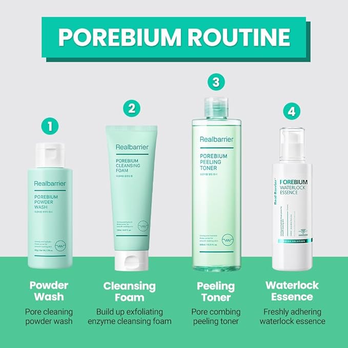 Real Barrier | Porebium Peeling Toner | Face Toner for Blackhead Control | Dead Skin Cells Exfoliator for Sensitive Skin | No Sebum Solution for Oily Skin | Korean Skincare |10.31 fl oz (305ml)