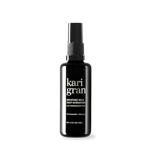 Kari Gran Moisture Milk Deep Hydration Mist – Pro-Ceramide & Niacinamide Facial Hydrating Mist, Featherlight Milky Moisturizer + Vitamin C, Aloe & Calendula – Restores Skin Barrier, 1.7 Fl Oz